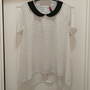 Polka dot blouse